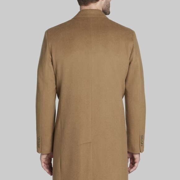 NEW Jos. A. Bank Camel Wool Blend Traditional Fit Top Coat 42R - Picture 3 of 9